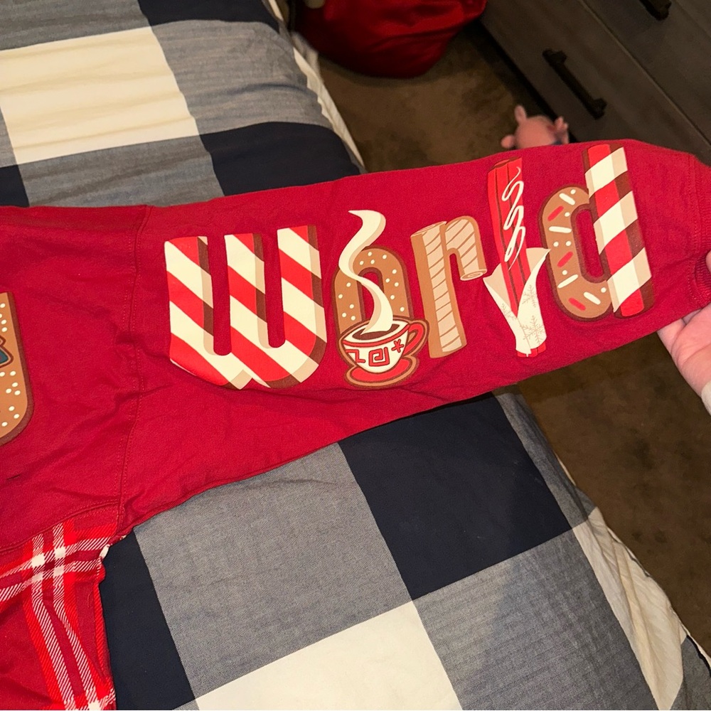 NWT Walt Disney World Plaid Holiday Spirit Jersey - Picture 4 of 8